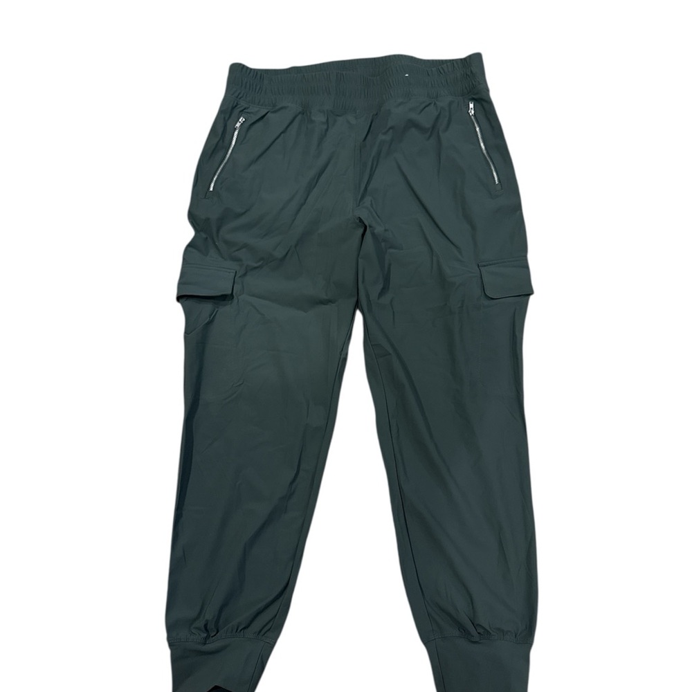 Old Navy Women’s Dark Green Joggers Sleektech Go-Dry Petite Large Like New